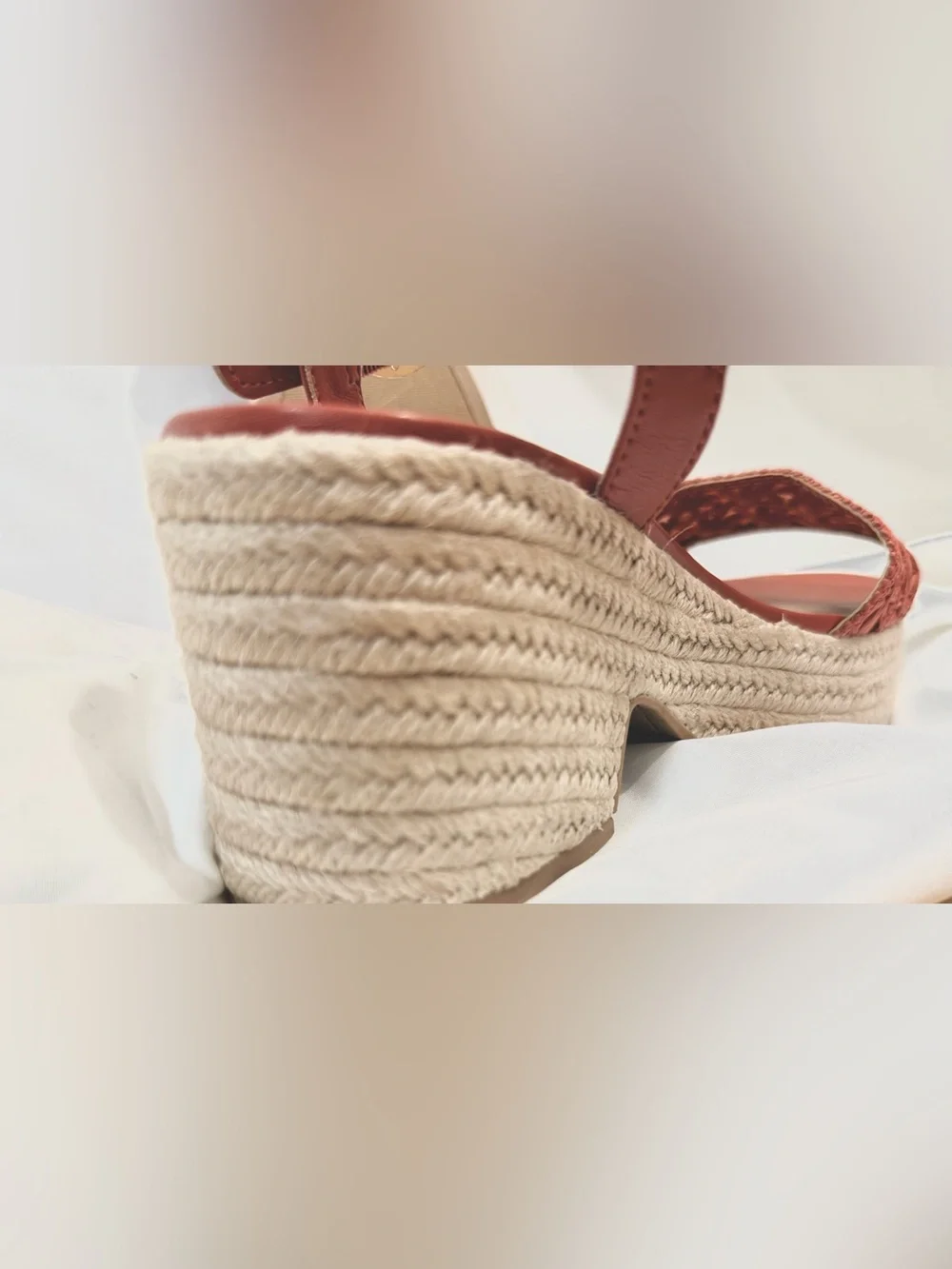 NWOB Old Navy Espadrille Platform Sandals With Platform Block Heel Size 6.5